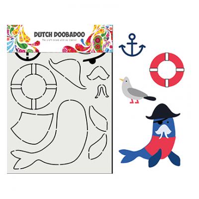 Dutch DooBaDoo Card Art Built - Built Up Zeeleeuw